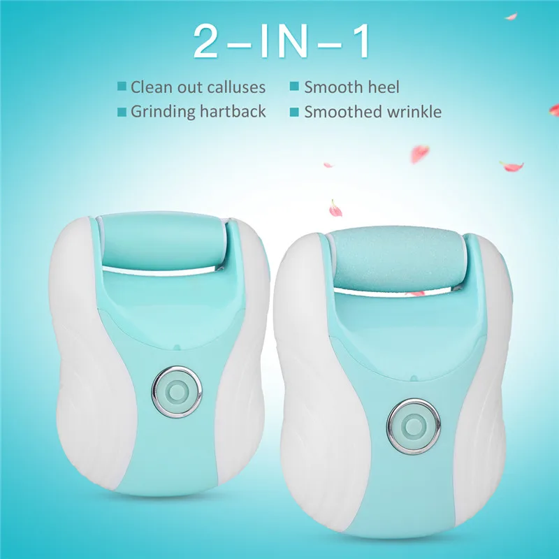 

2 in 1 Electric Foot Callus Remover Feet Care Tool Pedicure Dead Skin Removal Pedicure Foot Nail Cuticle Pusher Manicure Nail