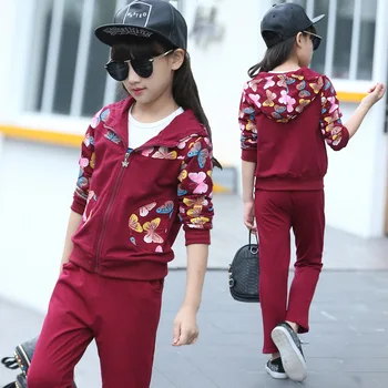 

Korean Children's Clothing Girls Sports Suit 2019 New Pants Spring and Autumn Sweater Children's Autumn Two-piece