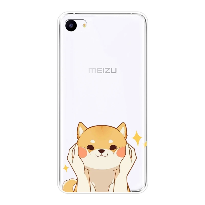 Мягкий силиконовый чехол для телефона Meizu 16th 16x15 Lite 16 Plus Шиба ину собака милый