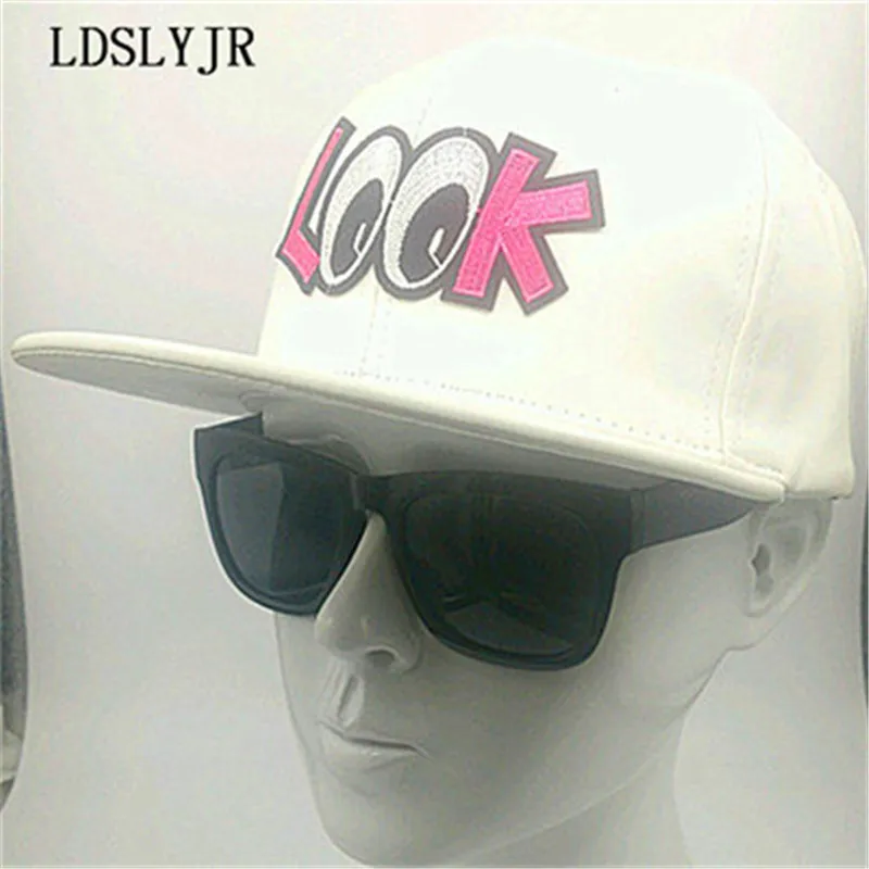 Ldslyjr из искусственной кожи письмо Регулируемая Вышивка Бейсбол Кепки хип хоп