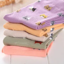 New Womens Girl Cotton Fashion Creative Cartoon Cat Hosiery Warm Socks Lovely Comfortable High Quality