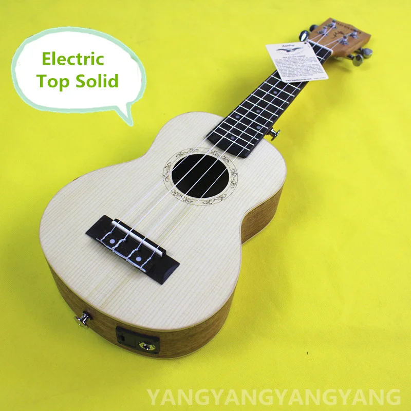 

Top Solid Soprano Acoustic Electric Ukulele 21 Inch Mini Guitar 4 Strings Mahogany Picea Asperata Ukelele Guitarra Handcraft Uke