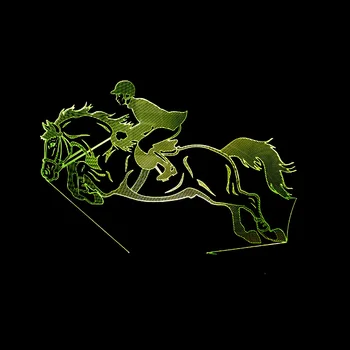 

New Riding Touch Switch Remote 3d Desk Lamp 3d Usb 7 Colorful Night Light Lamparas De Mesa Table Lamps For Living Room