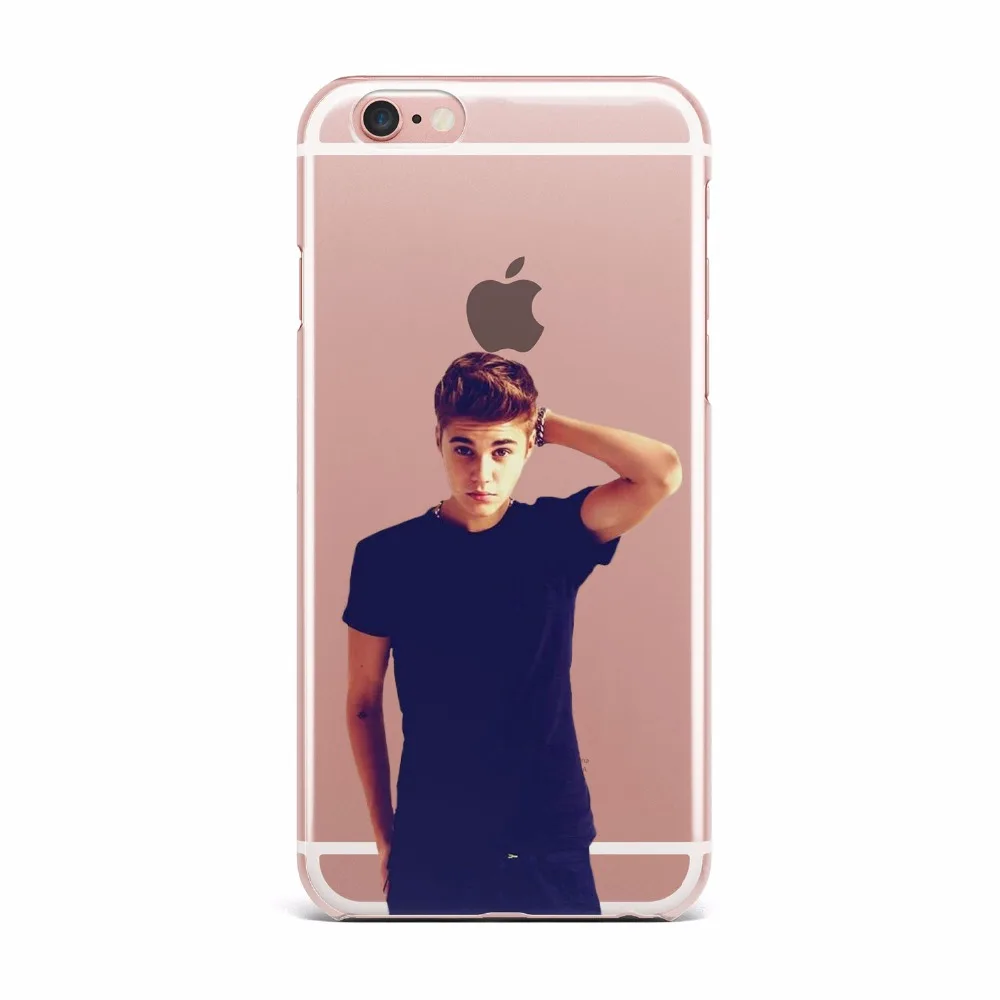 Justin Bieber Fashion singer cover for Apple iphone X 6 6S 7 7plus 8 plus5S SE Clear Transparent TPU soft phone case cover