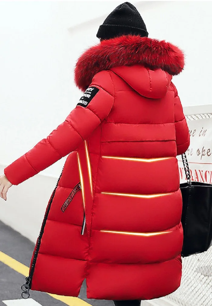 Winter Women Coat Jacket Warm High Quality Woman Jacket Winter Coat Hood Real  2017 New Winter Fashion+7 (2)