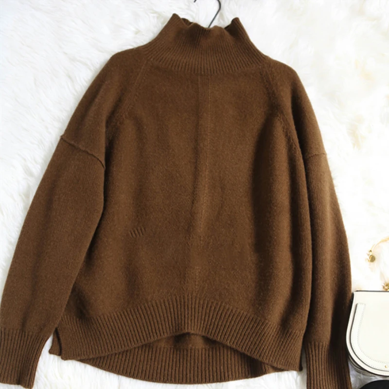 2018 Spring Autumn Women Cashmere Wool Sweaters Pullovers Turtleneck Casual Fashion Pullovers Solid Color Female Knitted Jumpers 2018 Spring Autumn Women Cashmere Wool Sweaters Pullovers Turtleneck Casual Fashion Pullovers Solid Color Female Knitted Jumpers