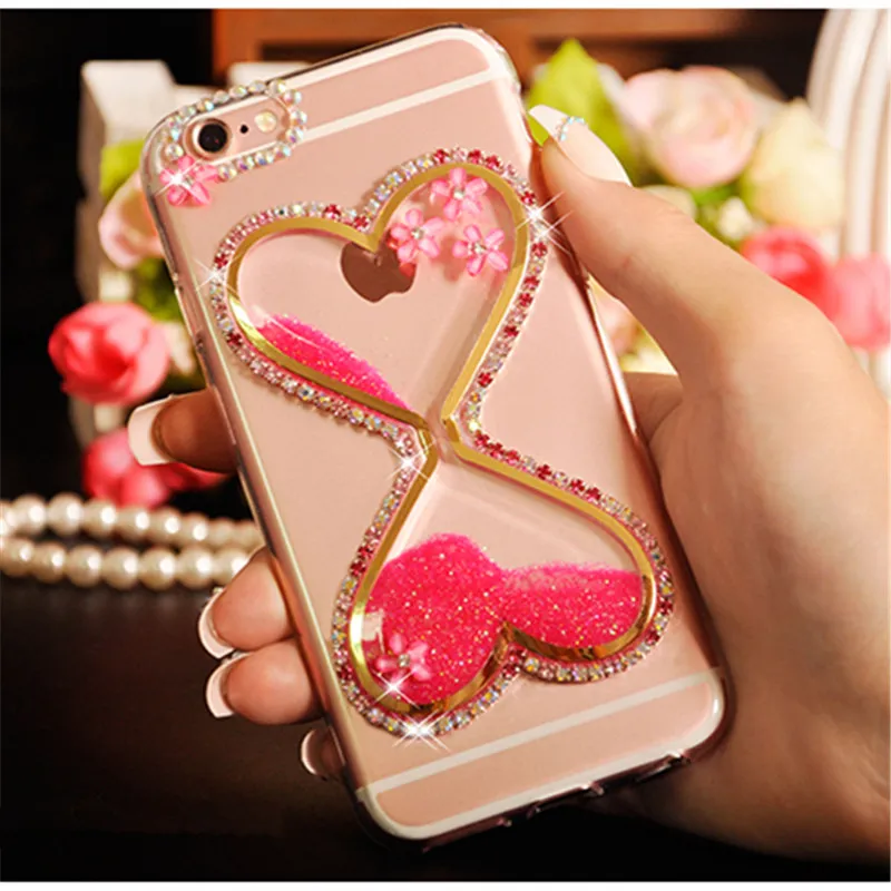 For-Samsung-Galaxy-S6-S7-edge-S8-plus-Note-4-5-Rhinestone-Diamond-Heart-shaped-Liquid