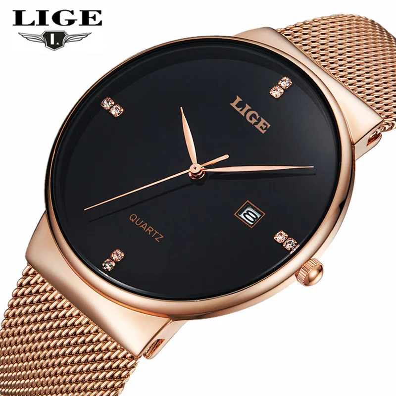

Top Brand Luxury Gold Watch Men Ultra Thin Quartz Waterproof Sport Watch Men's Casual Watches Date Male Clock Relogio Masculino