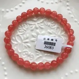 

free shipping 6.2-6.5mm Ice Rhodochrosite Bracelet Natural Argentine Pink Crystal Bracelet