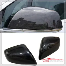 Для Tesla модель X автомобильный Стайлинг внешний карбоновое волокно вид зеркало заднего вида украшение крышка отделка 2 шт