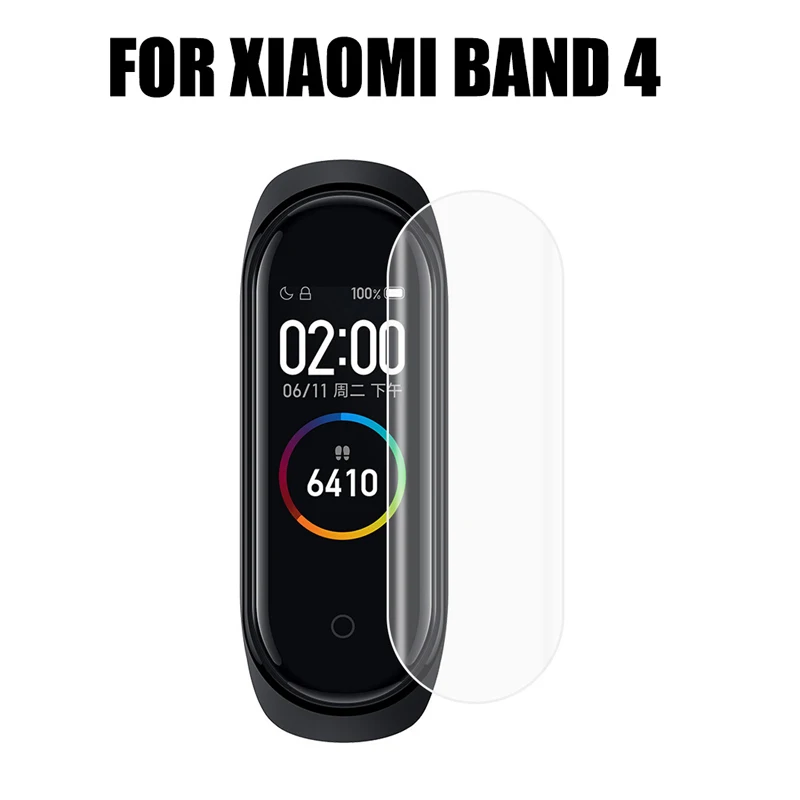 10pcs Mi Band 4 Screen Protector Hydrogel Film For Xiaomi Mi Band 4 NFC Global Full Cover Ultra Thin Film Not Tempered Glass Mi4