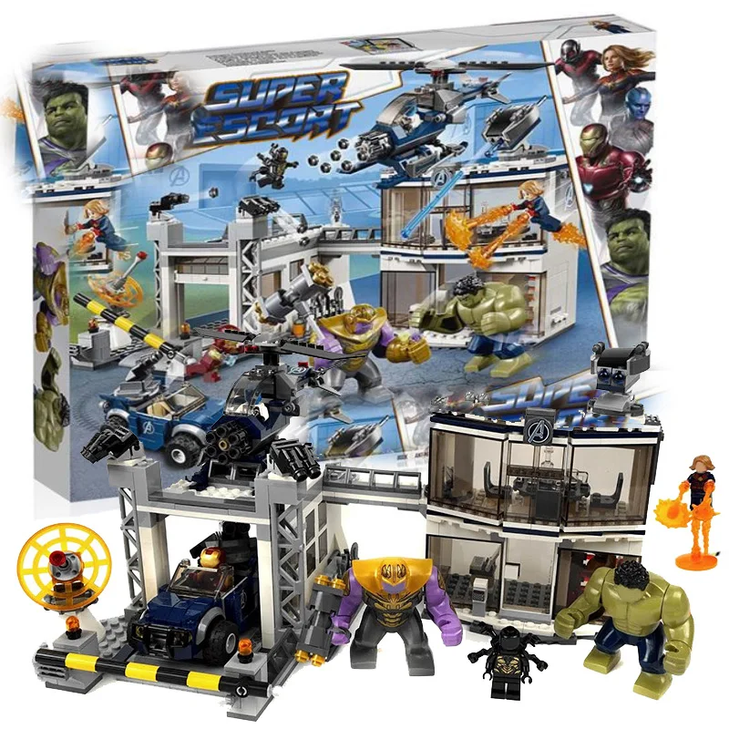 

Super Heroes Avengerss Compound Battle Compatible Legoing 76131 Model Building Blocks Bricks Educational Toys Gifts