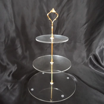 

Metal Gold Color Or Silver Color Hanging Acrylic Cupcake Stand Wedding Birthday Cake Display Rack