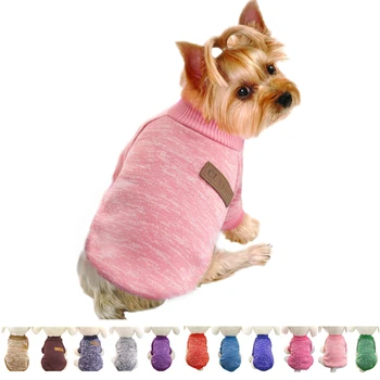 Classic Dog Clothes Warm Puppy Outfit Pet Jacket Coat Winter Dog Clothes Soft Sweater Clothing For Small Dogs Chihuahua christmas winter dog coat clothes warm soft knitting pet dog vest sweater for small medium dogs classic dog clothes
