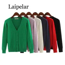 Laipelar Sweater Women Short Cardigan Coat Ladies Plus Size Female Knitted Sweater Long Sleeve Crochet Casual Cardigans Women To