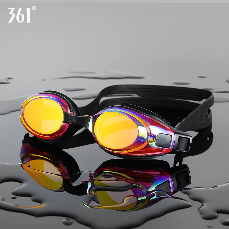361, профессиональные очки для плавания, унисекс, очки для плавания в бассейне, противотуманные, силиконовые, водонепроницаемые, прозрачные линзы, очки для плавания