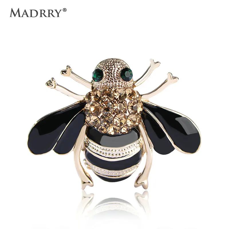 Stylish High Quality Bee Brooches Esmalte Enamel Broches 