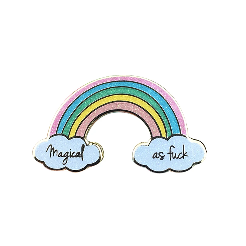

Magical AF Gold Glitter enamel pin badge