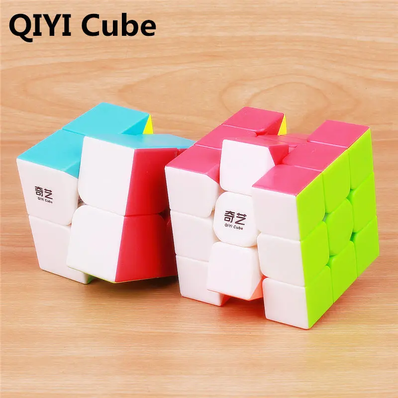 QIYI Профессиональный 3x3x3 5 7 см скоростной магический куб головоломка 2x2x2 наклейка