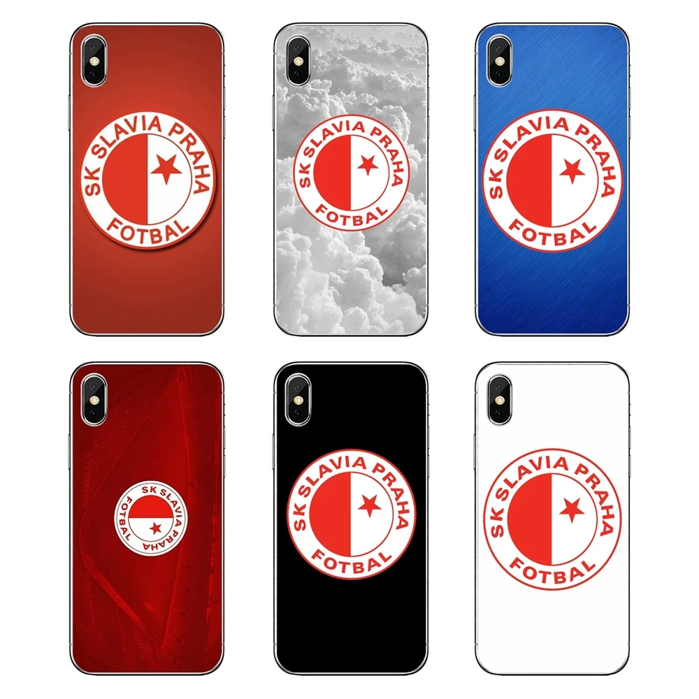 Для iPod Touch iPhone 4 4S 5 5S 5C SE 6 6S 7 8 X XR XS Plus MAX Sk Slavia Praha спортивные прозрачные мягкие чехлы