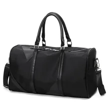 Большая Дорожная сумка большой емкости для мужчин и женщин, ручная сумка для багажа, Оксфорд, кошелек для выходных, сумка-мессенджер на плечо, черный, внедорожный