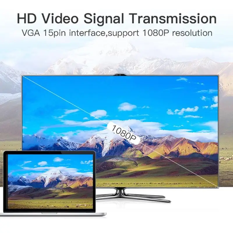HDMI Female to VGA Male Converter Adapter with Audio Cable Support 1080P Signal Output for Computer Set-top Box High Quality HDMI Female to VGA Male Converter Adapter with Audio Cable Support 1080P Signal Output for Computer Set-top Box High Quality