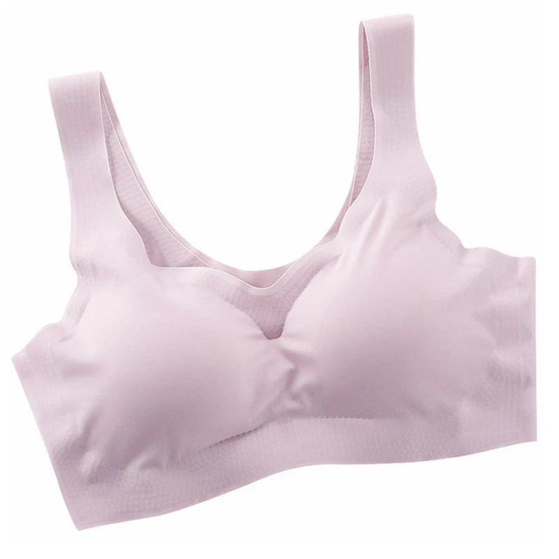 

Breathing Underwear Ice Silk One-piece Bra Breastpad Wing Japanese Traceless Girl Student Healthy vest