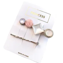 2 шт./компл. Заколки для волос для девочек, украшенные жемчугом и заколка для волос клип темперамент дикой боковой зажим воды сверло челка клип G0404