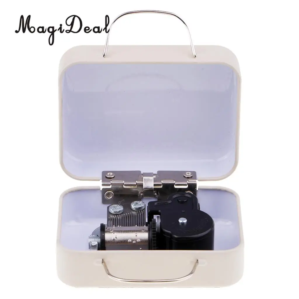 MagiDeal Play 'Innocent' Luggage Suitcase Wind-up Miniature Music Box for Girls Christmas Gift