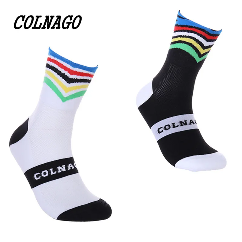 

bmambas Men Cycling Socks High Elasticity Soft Sports Socks Deodorization Breathable For compression socks