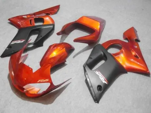 

Motorcycle Fairing kit for YAMAHA YZFR6 98 99 00 01 02 YZF R6 1998 2000 2002 YZF600 Orange black ABS Fairings Set+7gifts YX14