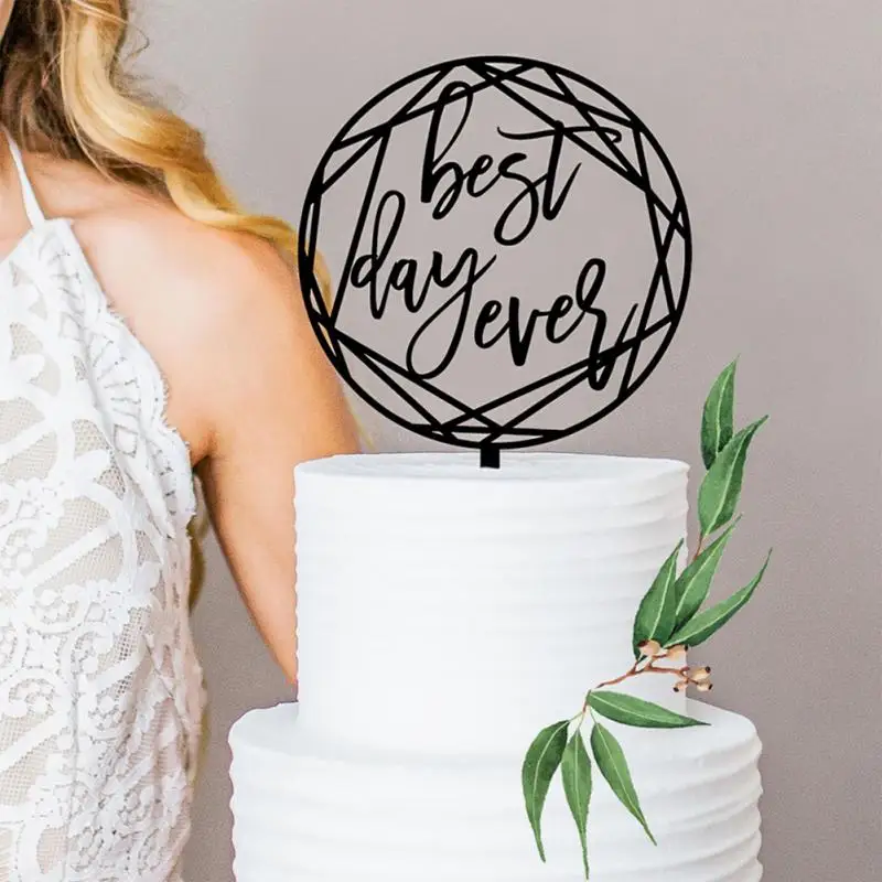 

Mr Mrs BEST DAY Wedding cake topper Wooden Wedding Party Decoration Personalized Rustic Cake Topper