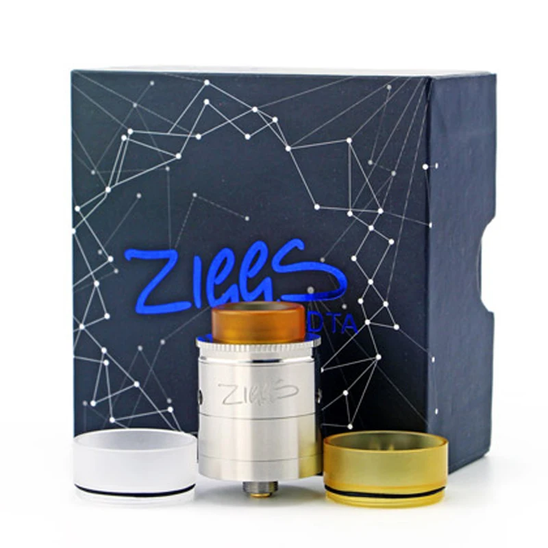 

100% Original Advken Ziggs RDTA tank dual Post 510 thread 24mm tank atomizer AFC system open cotton slots design vaporizer