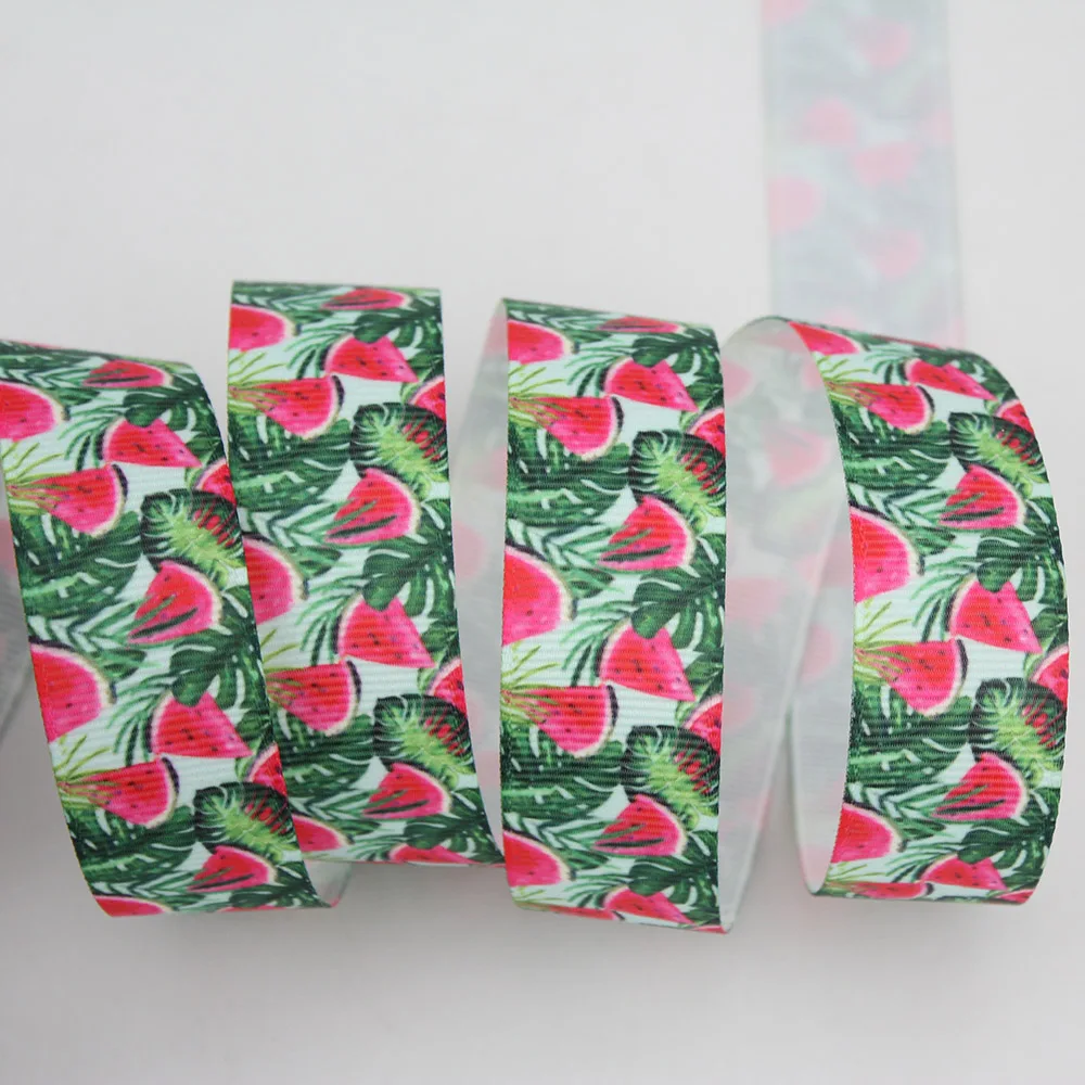 watermelon printed grosgrain ribbon (4)