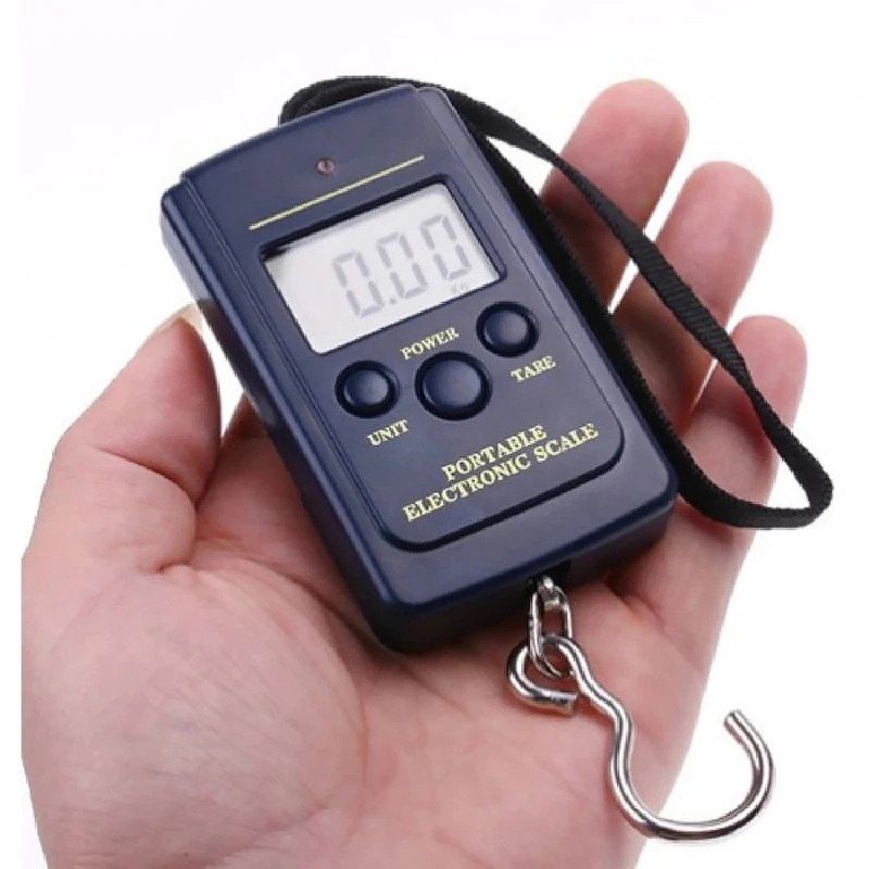 Pocket Black LCD Fishing Scale Mini Electronic Scale Digital Scales 0