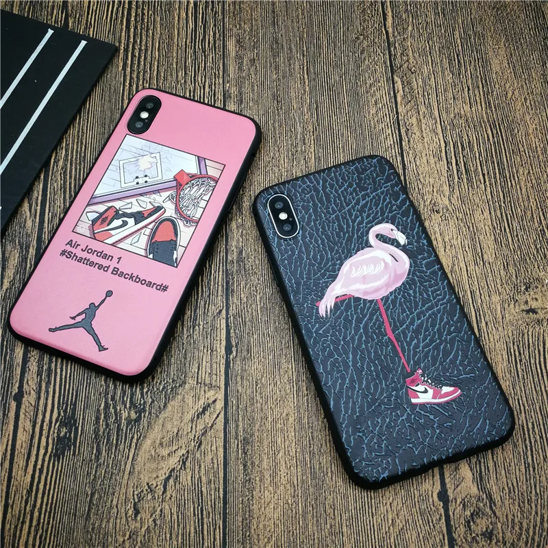 

Japan CDG play soft phone cover case for iphone X XS MAX XR 8 7 6 6s plus silicone 3D relief sports shfashionoes coque funda