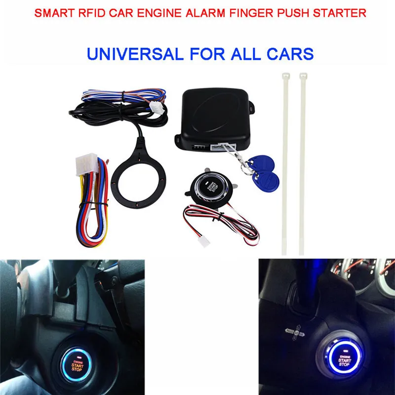 

Car Engine Push Start Button RFID Engine Lock Ignition Starter Keyless Entry System Go Push Button Engine Start Stop Immobilizer