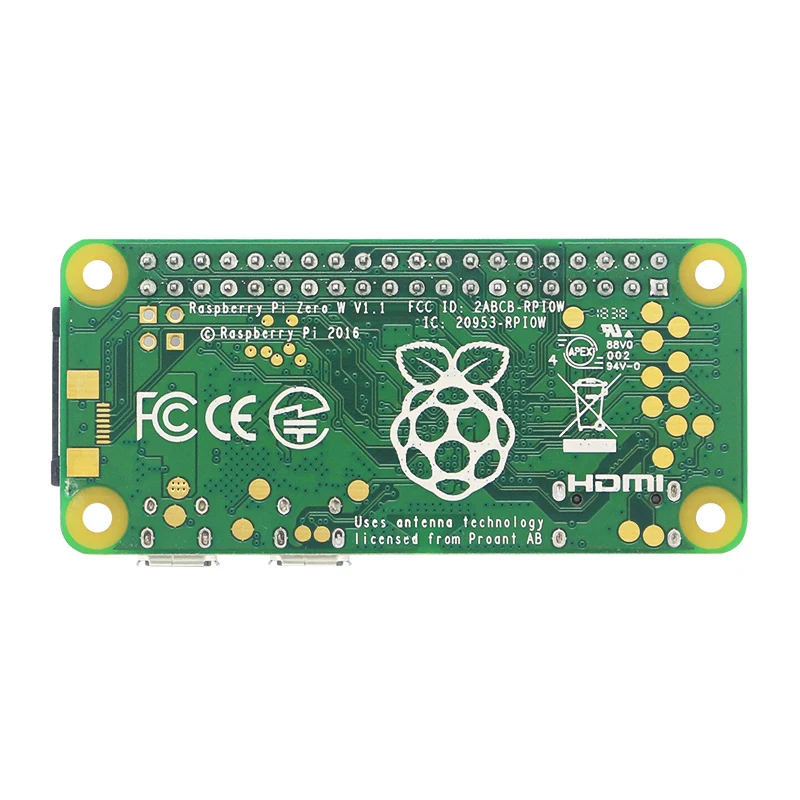 Raspberry Pi Zero WH предварительно припаянные 410PIN GPIO заголовки с 512 МБ ОЗУ 1 ГГц cpu мини-ПК все в одном встроенный WiFi и Bluetooth Pi 0 Вт