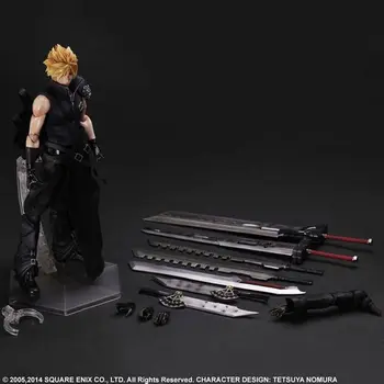

game anime figurine Final Fantasy Action Figure Play Arts Kai Cloud Strife Model Toy PLAY ARTS Final Fantasy Cloud Strife Pa kai
