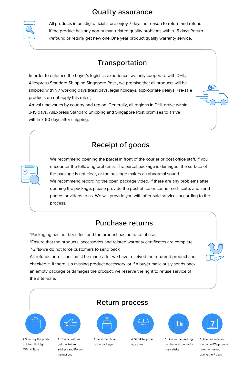 umidigi official store warranty and return on aliexpress com