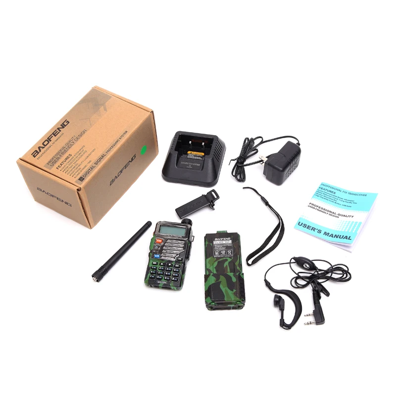 2 шт. BAOFENG UV 5RE Walkie Talkie 8 Вт мощный 3800 мАч 10 км long range Dual Band cb двухстороннее радио