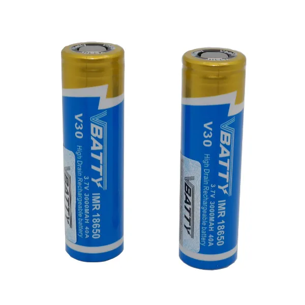 

The highest discharging current of 40A Vbatty battery, 18650 battery 3000mah 40a battery for mods(4 pcs) + Free shipping