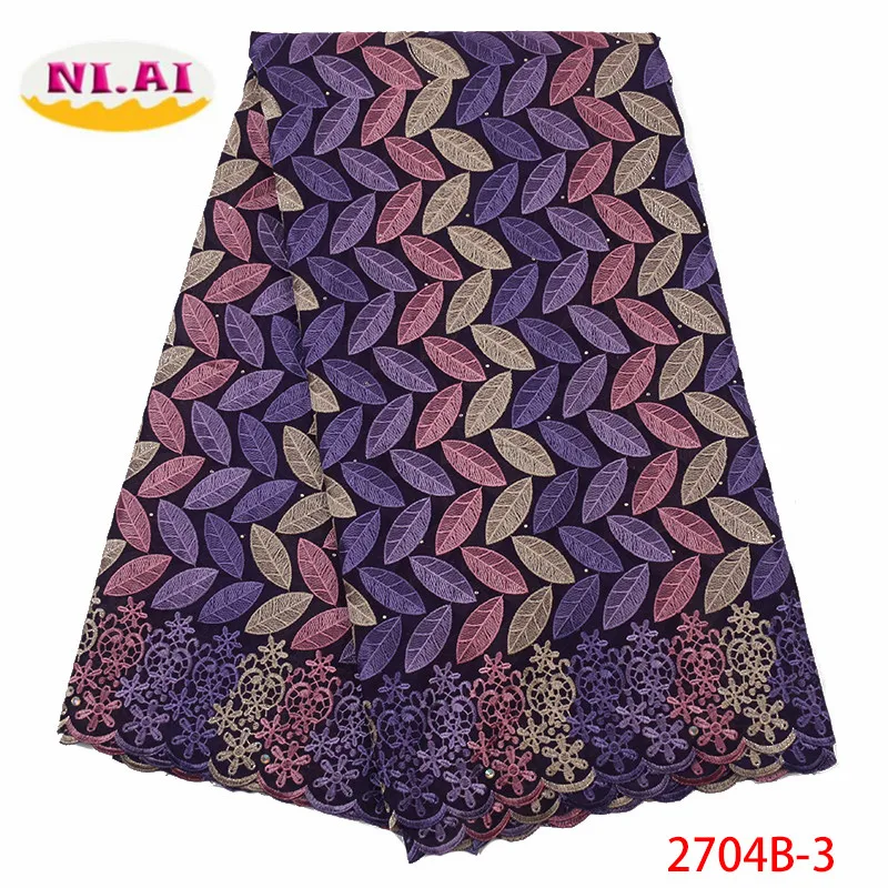 

Nigerian Swiss Voile Lace In Switzerland 2019 High Quality Lace Fabric Cotton Lace Fabric 2019 African Lace Fabric XY2704B-3
