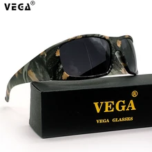 VEGA Eyewear, Лучшие Спортивные камуфляжные очки для мужчин и женщин, спортивные солнцезащитные очки, поляризационные, байкерские, камуфляжные солнцезащитные очки для водителя полиции 208