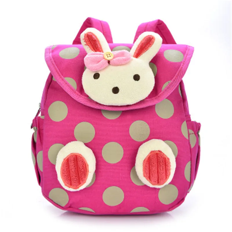 Cute Rabbit Bear Dot Toddler Baby Backpack Softback Mini School Bag Children Gifts Kindergarten
