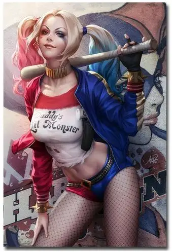 

Harley Quinn - Suicide Squad Art Wall Decor Silk Print Poster
