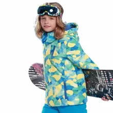 4 цвета, новая зимняя верхняя одежда для мальчиков, непромокаемая Лыжная верхняя спортивная одежда, пальто, Прямая поставка