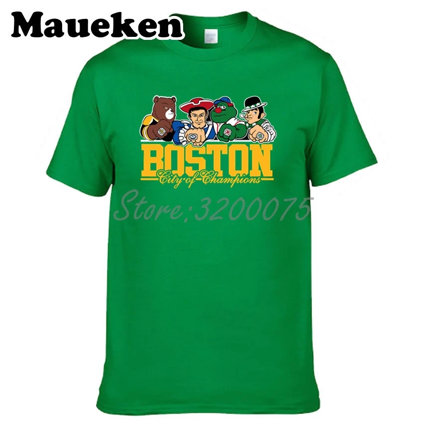 Для мужчин Boston City For New England Celtics Bruins Красная футболка Sox одежда футболка мужская комикс мультфильм W0301001 - Цвет: 24