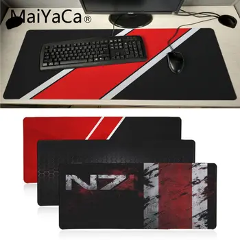 

MaiYaCa Mass Effect N7 Game Logo Rubber Pad to Mouse Game Anime Cartoon Print Large Size Game Mouse Pad Keyboard Mat Desk Mat
