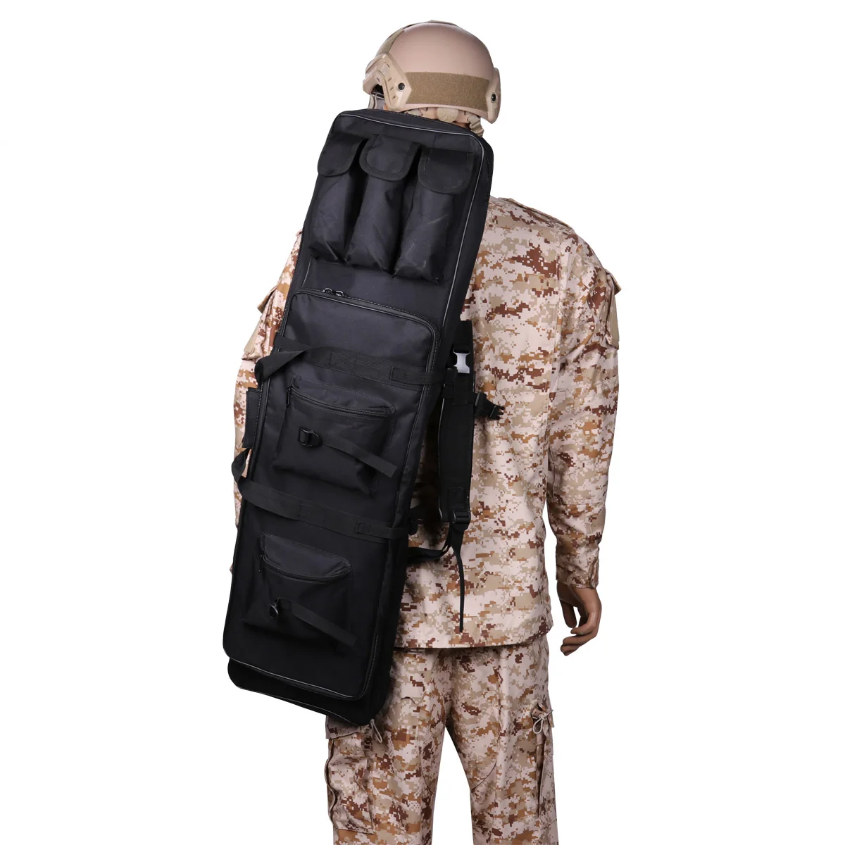 

Tactical Dual Air Rifle Gun Bag Case Backpack Military Paintball Cover Shoulder Pouch CS Wargame Airsoft Shotgun Carry Bag 1.2m